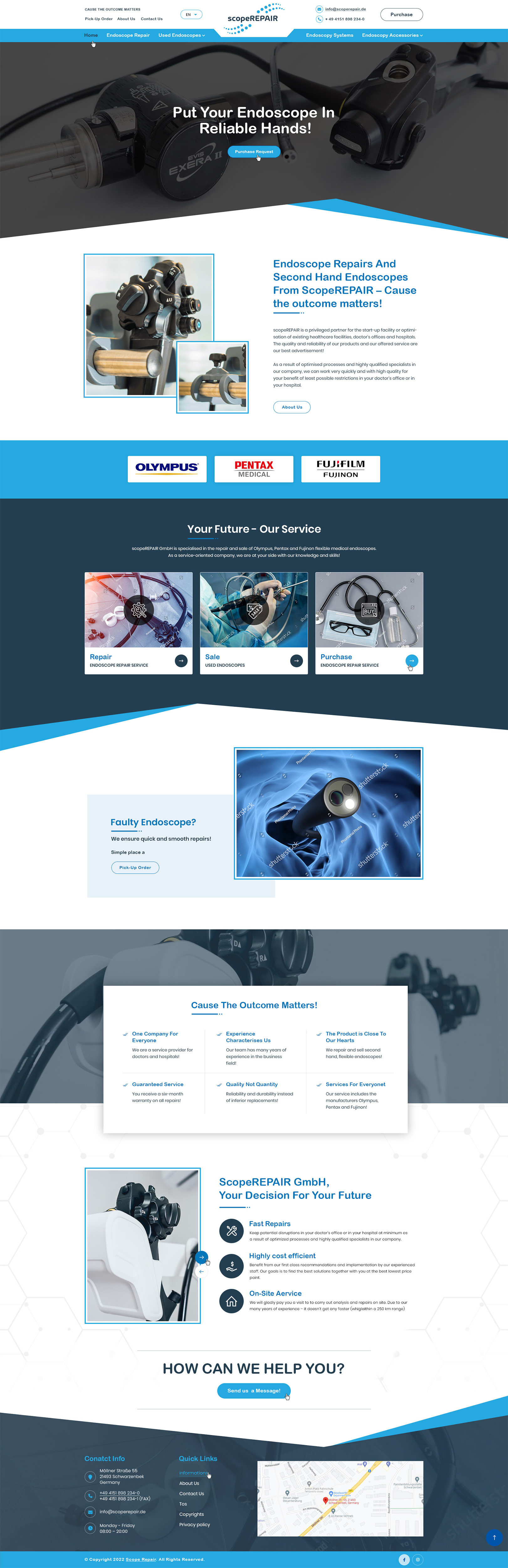 Diseño Web por Ved Web Services para scopeREPAIR GmbH | Diseño #28983521