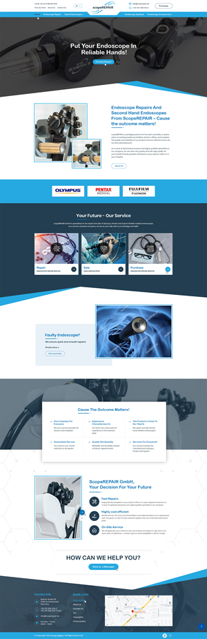 Web Design by Ved Web Services for scopeREPAIR GmbH | Design #28983521