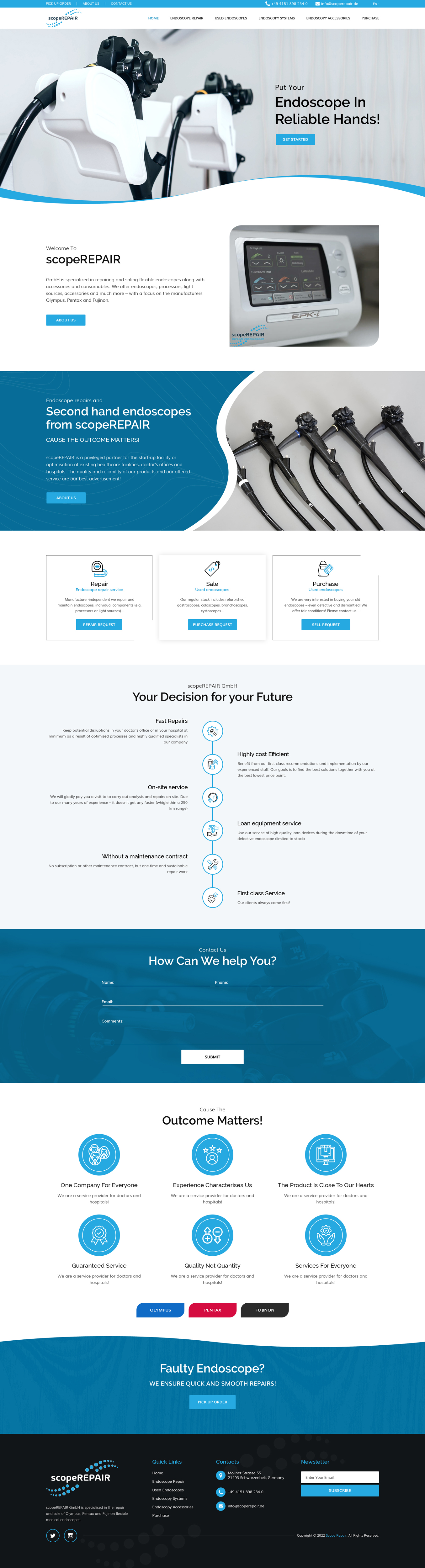 Web-Design von sai.designer87 für scopeREPAIR GmbH | Design #28988399