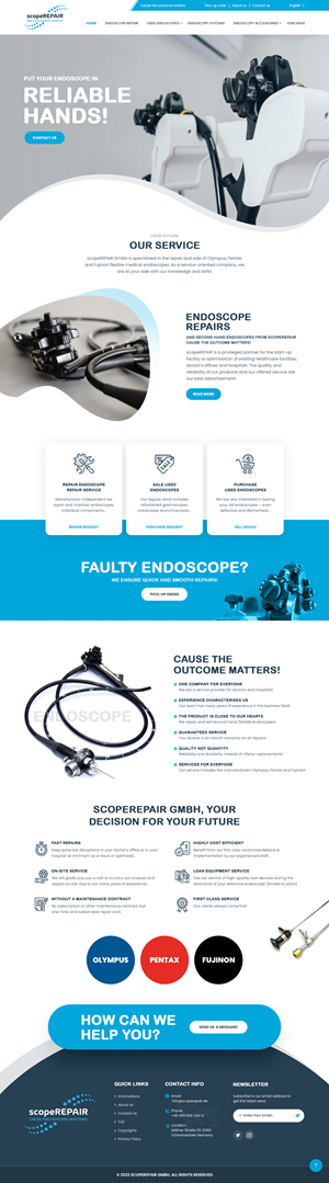 Diseño Web por nzdesigners para scopeREPAIR GmbH | Diseño: #28983875