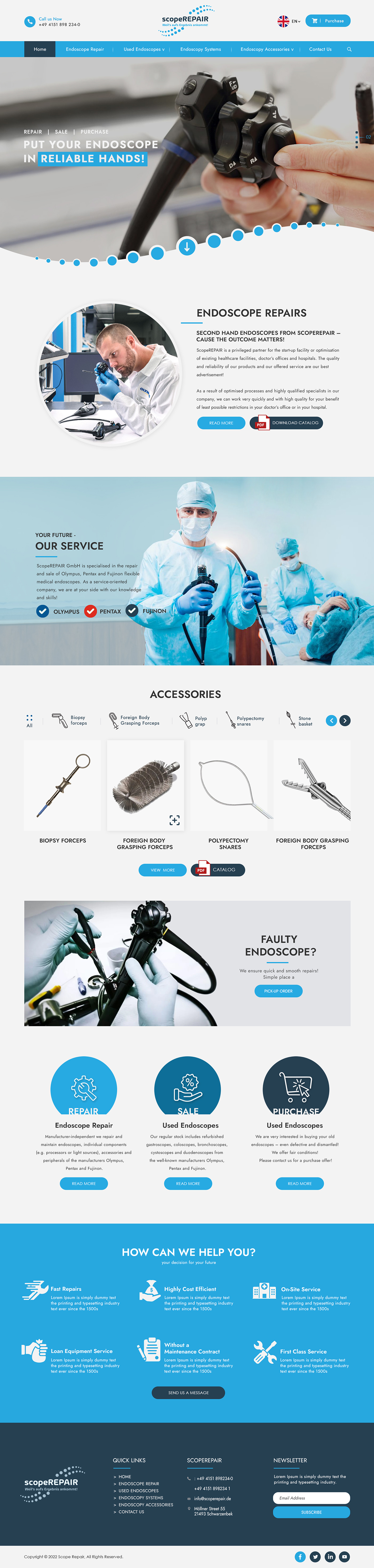 Diseño Web por bdesigner9 para scopeREPAIR GmbH | Diseño #28977048