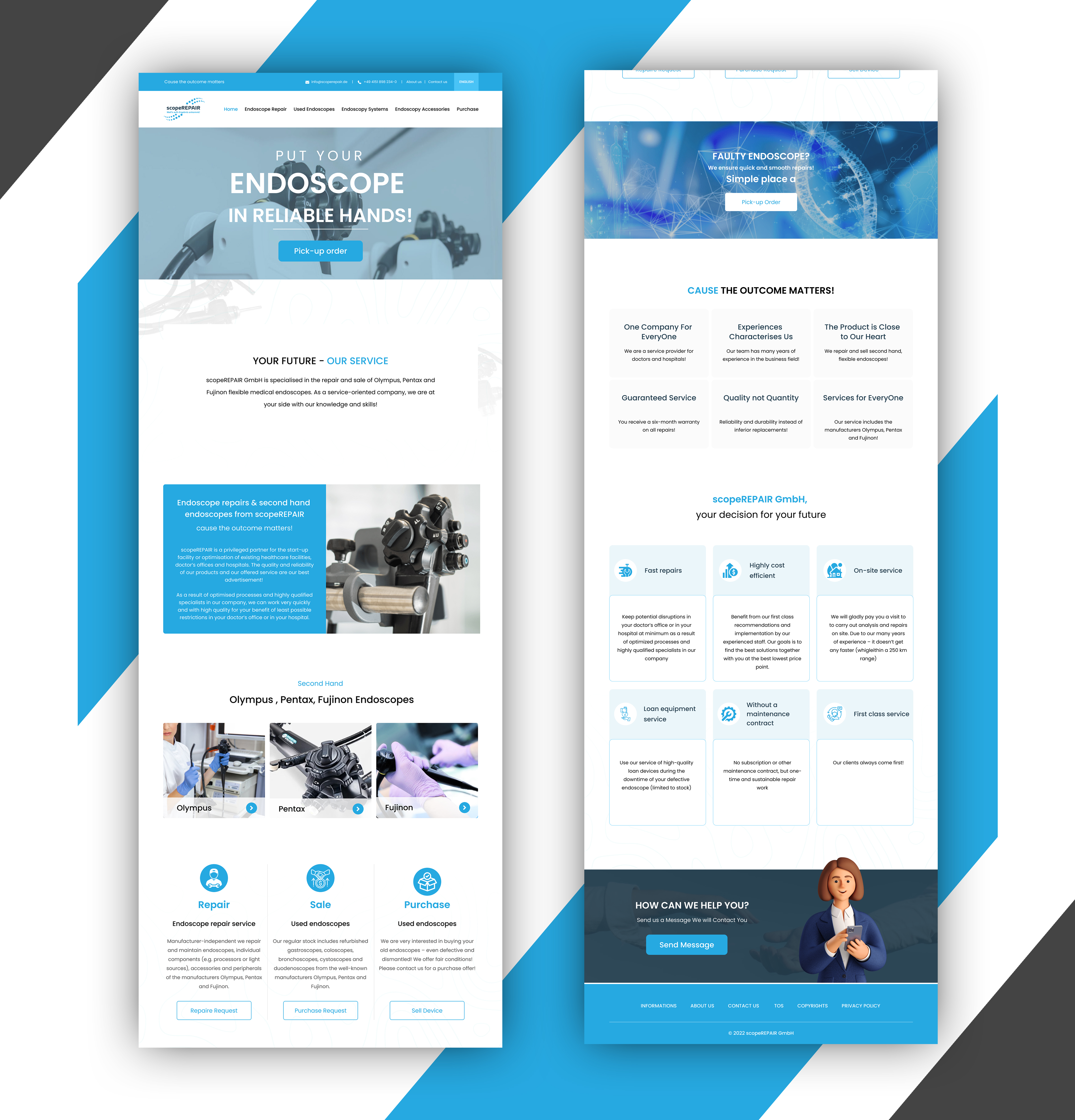 Web-Design von Samahir Sharif für scopeREPAIR GmbH | Design #28979014