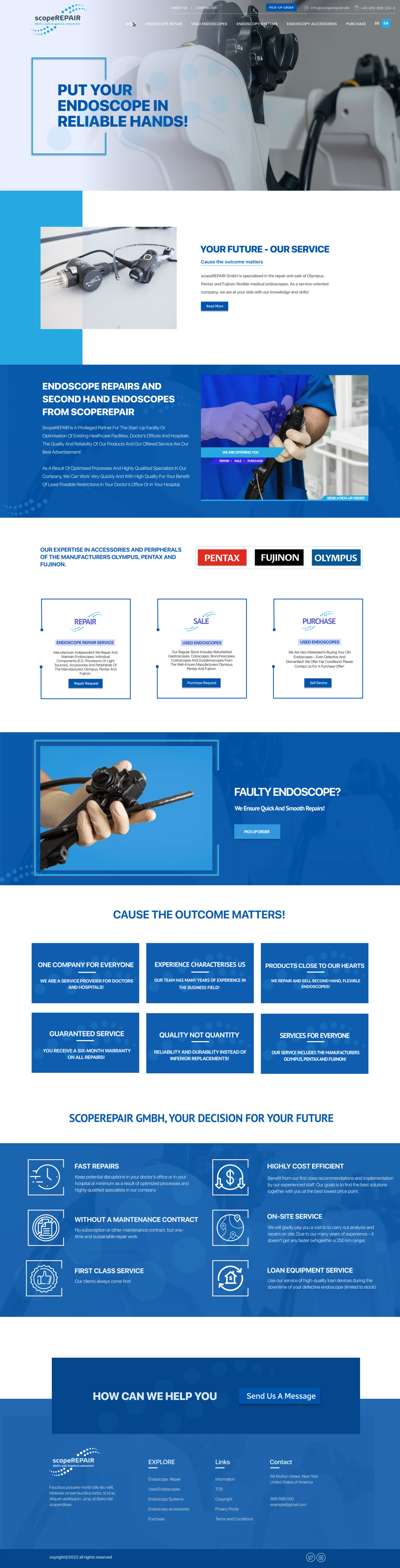 Web-Design von Splice-07 für scopeREPAIR GmbH | Design #29011168