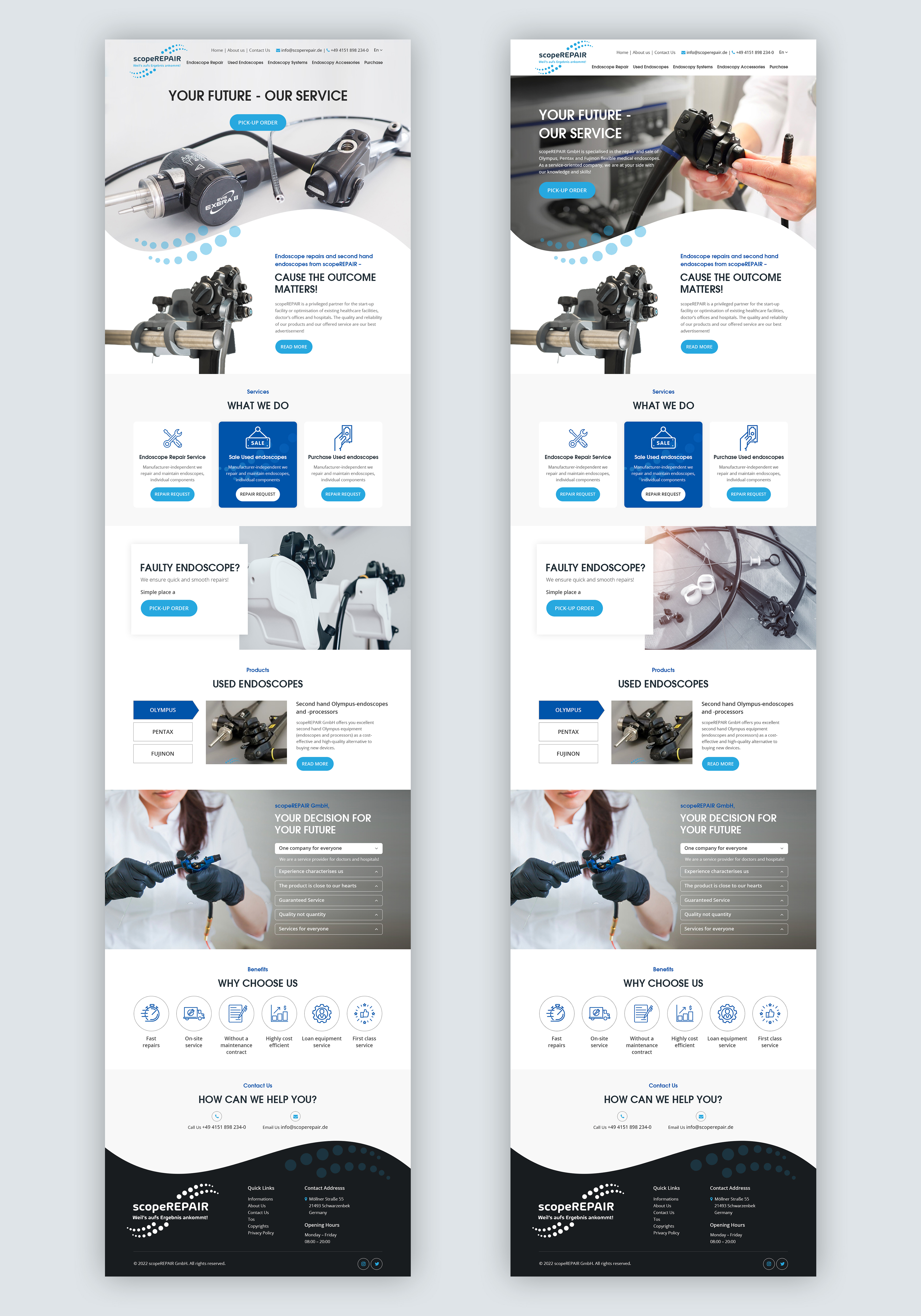 Diseño Web por Starlyn DS para scopeREPAIR GmbH | Diseño #28975741