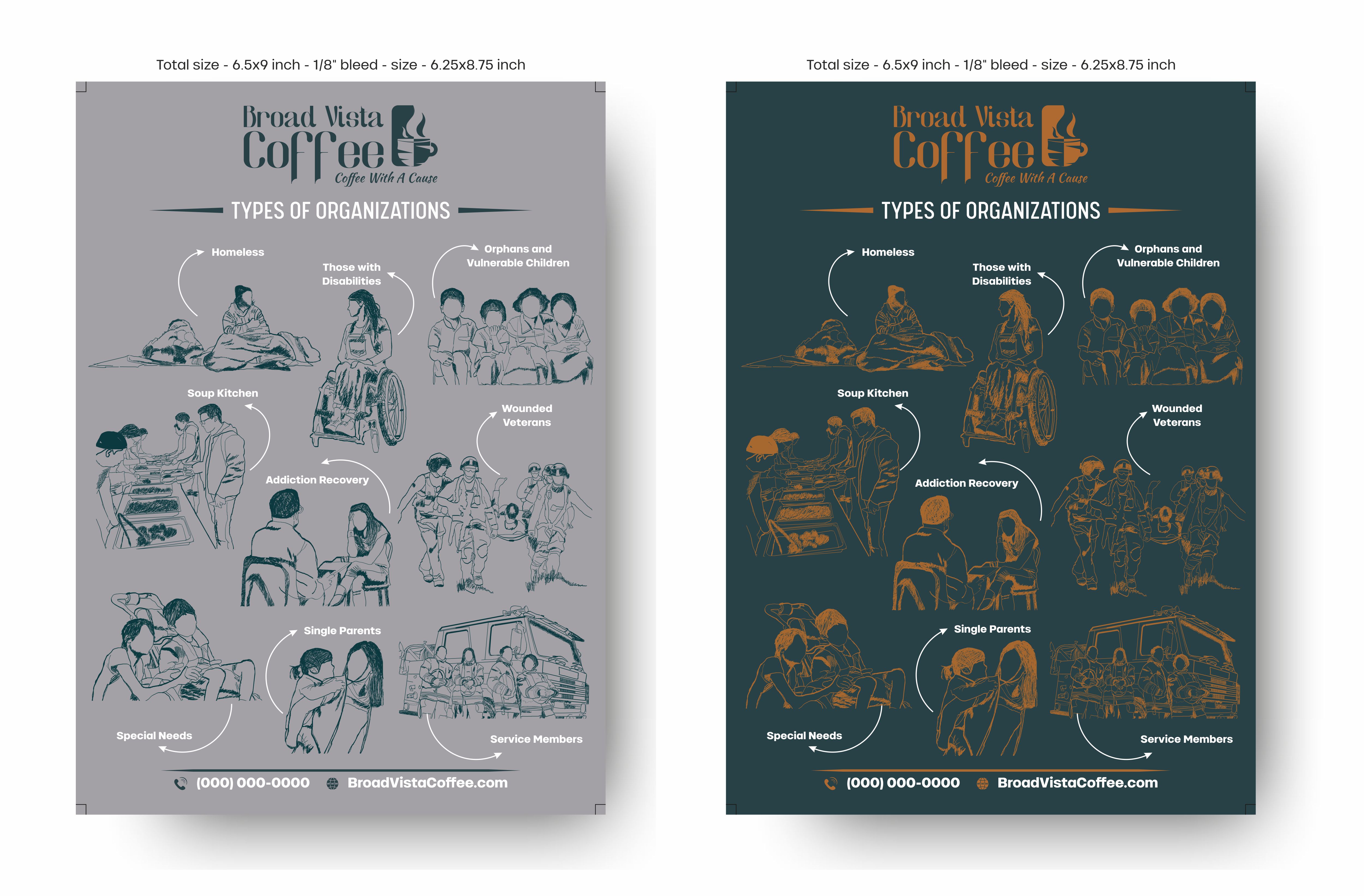 Brochure Design by Fine Graphics House for Broad Vista Coffee | Design #29103652