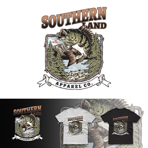Southern Land Apparel Co. Fishing design | T-Shirt-Design von duatitik.std