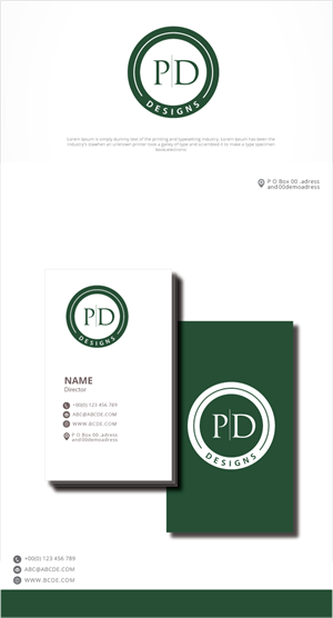 Logo Design by graphicevolution for P D Designs  | Design: #28961469