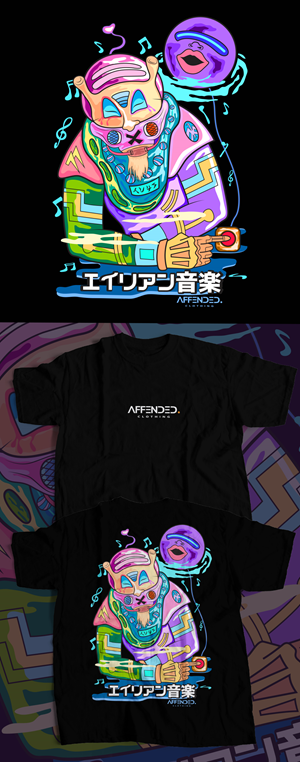 Pop Surrealism TShirt Design For Skate Brand | T-Shirt-Design von Drawingbook