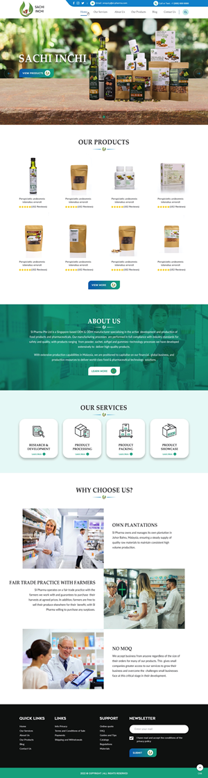 Web Design by pb for SI Pharma Pte Ltd  | Design: #28970406