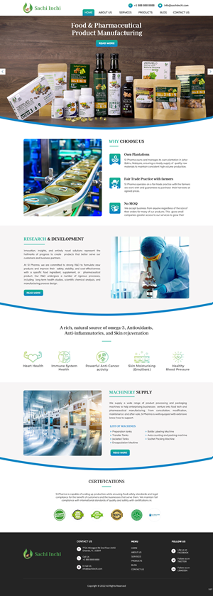 Web Design by pb for SI Pharma Pte Ltd  | Design: #28970410