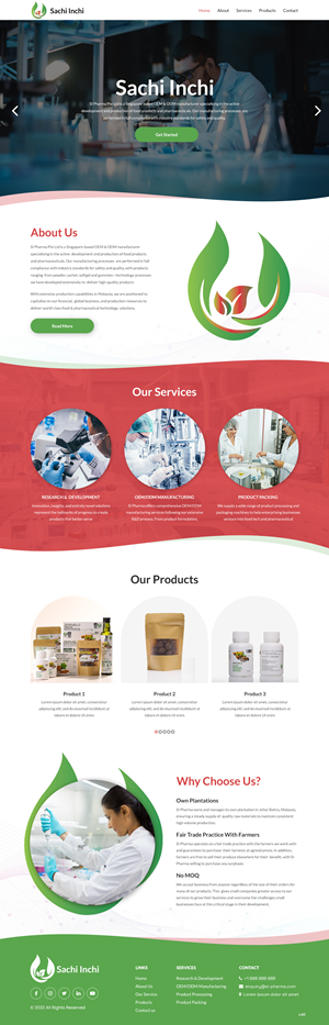 Web Design by pb for SI Pharma Pte Ltd  | Design: #28977110
