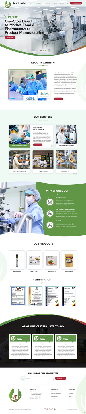 Web Design by pb for SI Pharma Pte Ltd  | Design: #28983578
