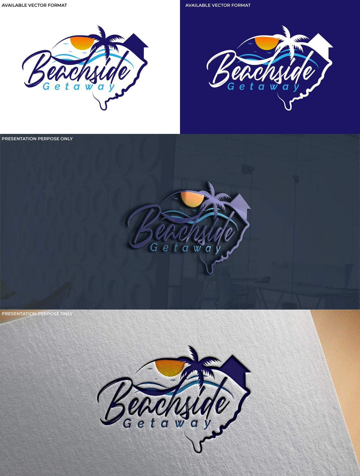 Logo Design by RS_Design for Beachside Getaway | Design #28968782