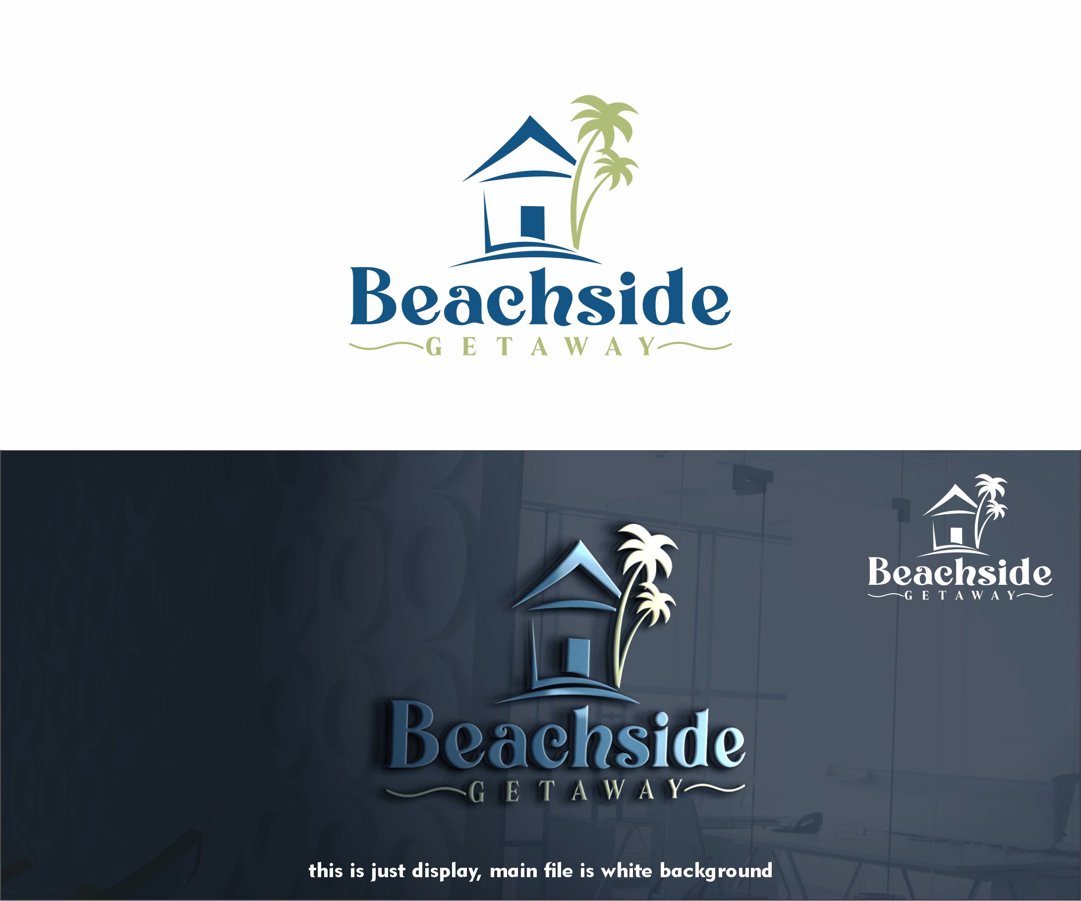 Logo Design by alkaline for Beachside Getaway | Design #28966487