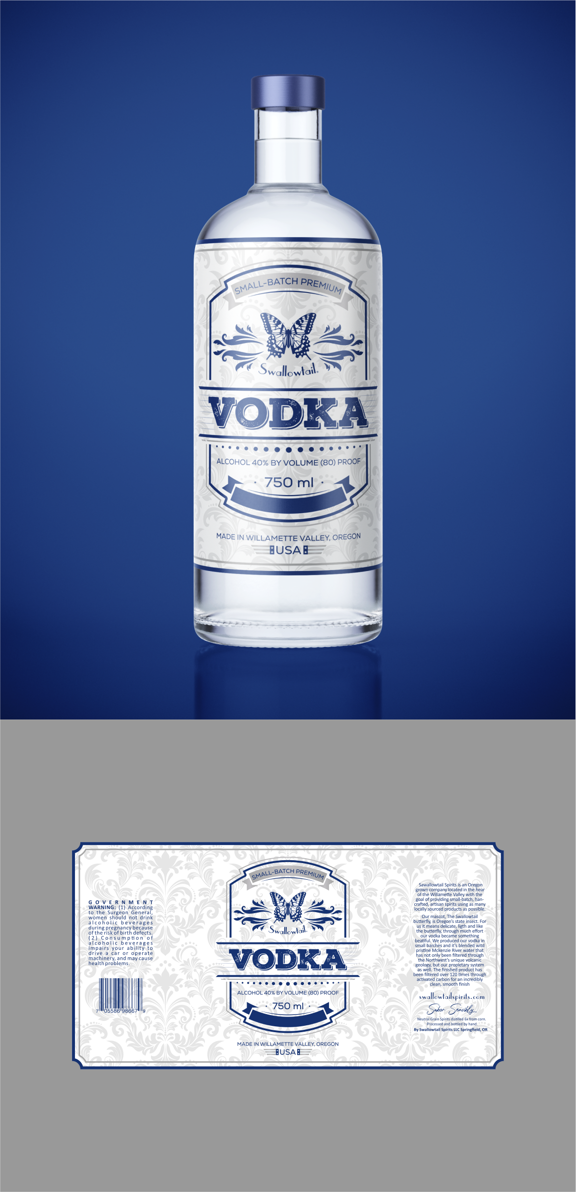 Label Design by Jose Loaiza for Swallowtail Spirits LLC | Design #28984760