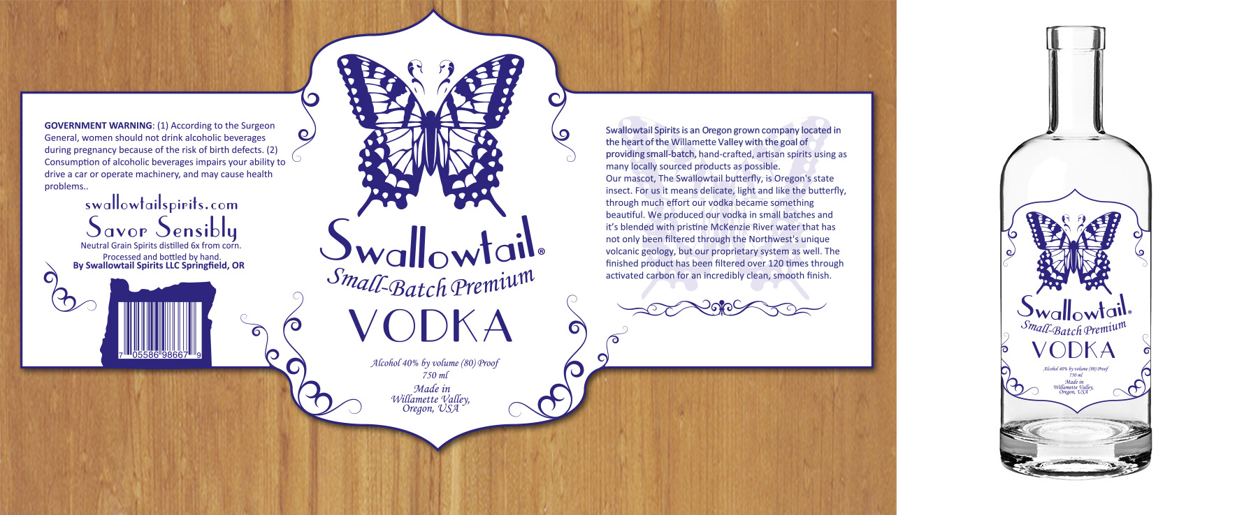 Label Design by MNM for Swallowtail Spirits LLC | Design #28971563