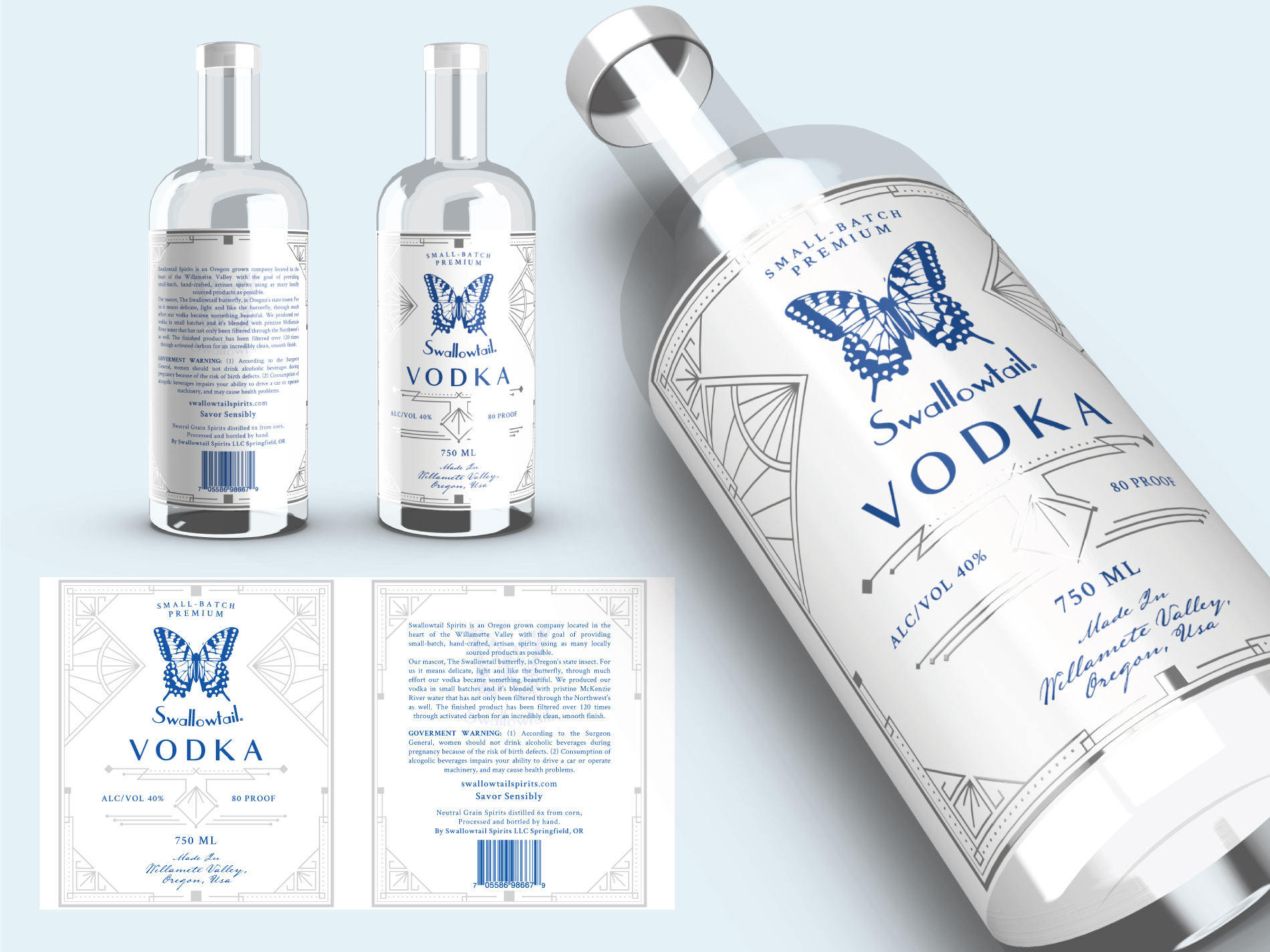Label Design by raphis for Swallowtail Spirits LLC | Design #29009331