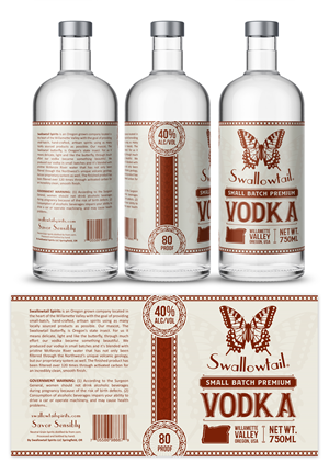 Label Design by SAI DESIGNS for Swallowtail Spirits LLC | Design: #28994410