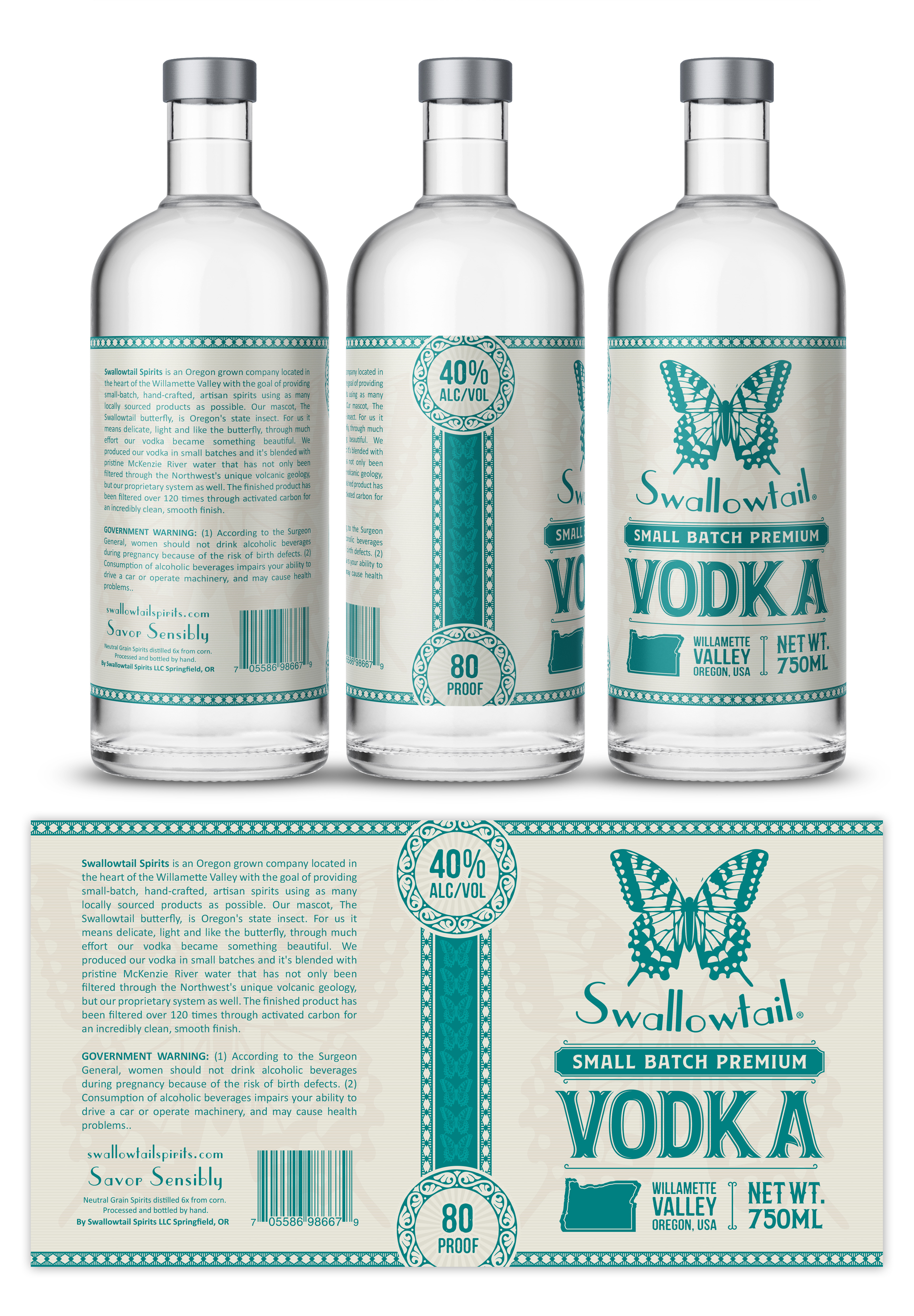 Label Design by SAI DESIGNS for Swallowtail Spirits LLC | Design #29007687