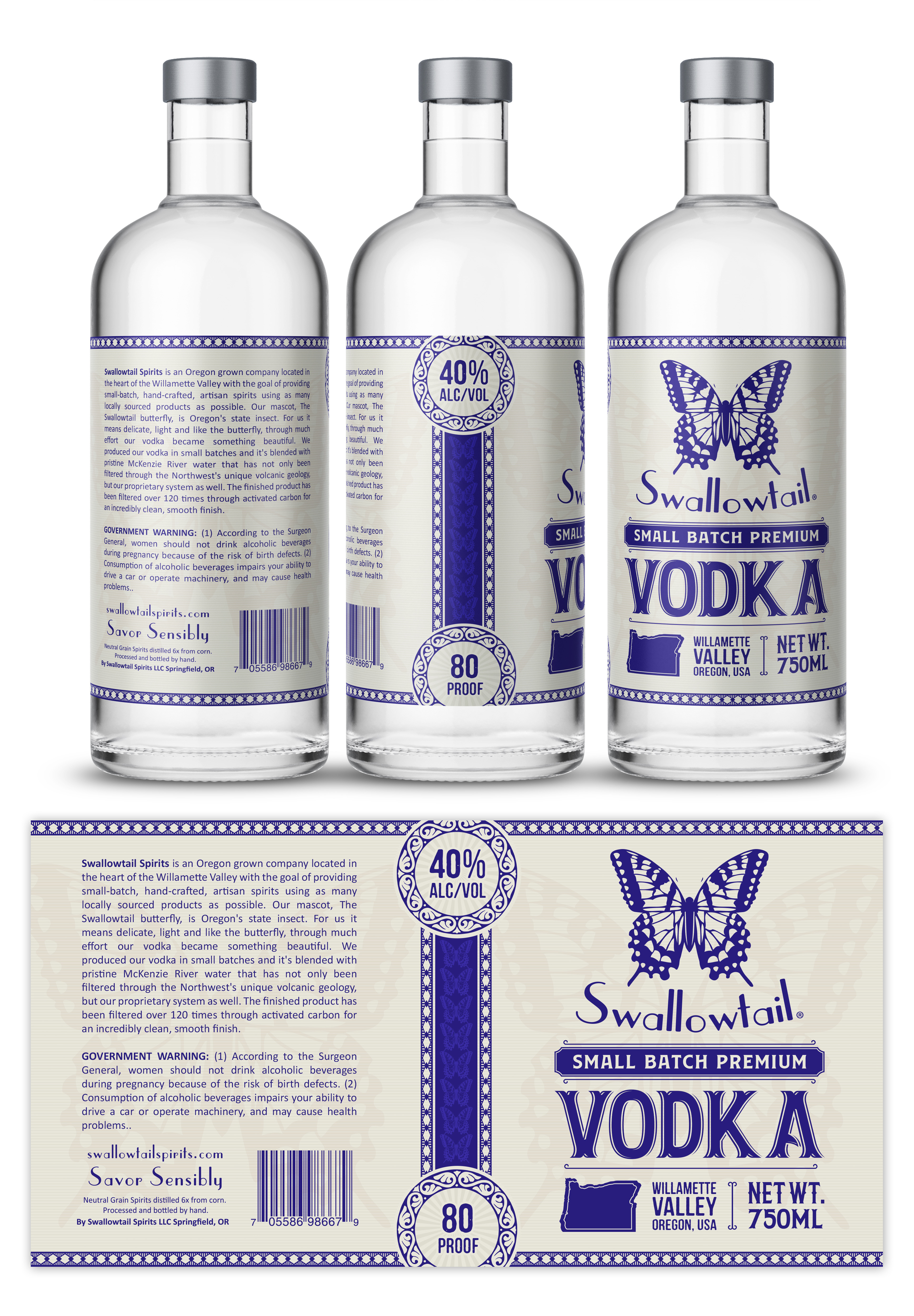 Label Design by SAI DESIGNS for Swallowtail Spirits LLC | Design #29007688