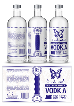 Label Design by SAI DESIGNS for Swallowtail Spirits LLC | Design: #29050572