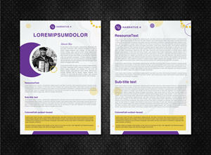 Word-Vorlage-Design von artbitin für Narrative 4 | Design: #28973215