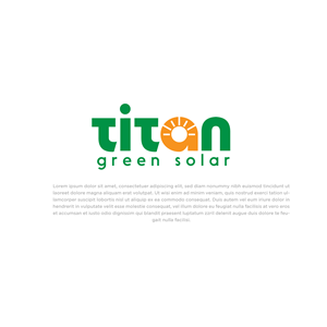 Logo Design by Abdul 20 for Titan Green Solar | Design: #28973755
