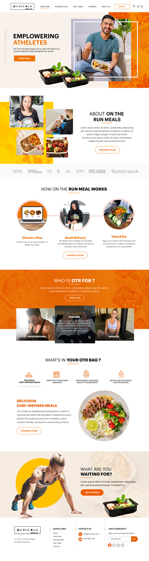 Web Design by Blue Sparrow for this project | Design: #28996226