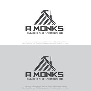 Logo Design by Revolt Team for A Monks Building and Maintenance  | Design #28973817