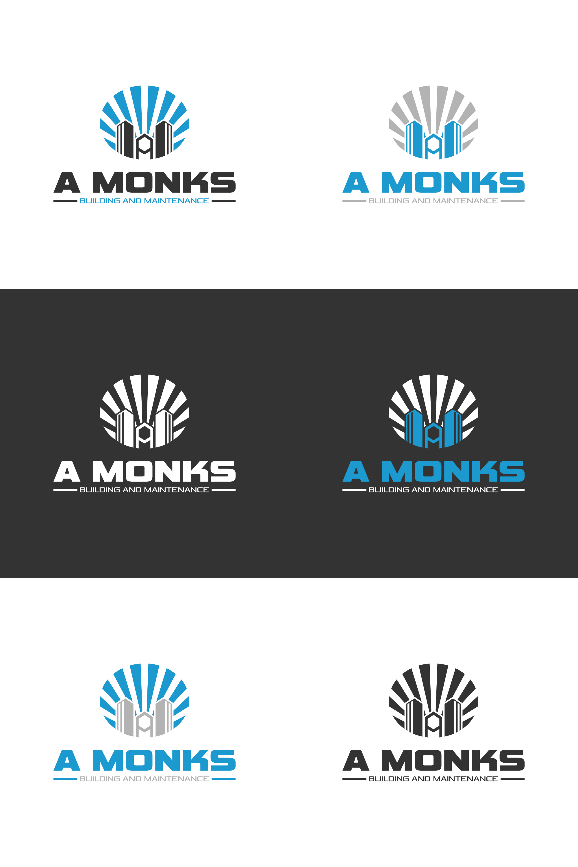 Logo-Design von bangsatkau für A Monks Building and Maintenance  | Design #28972299