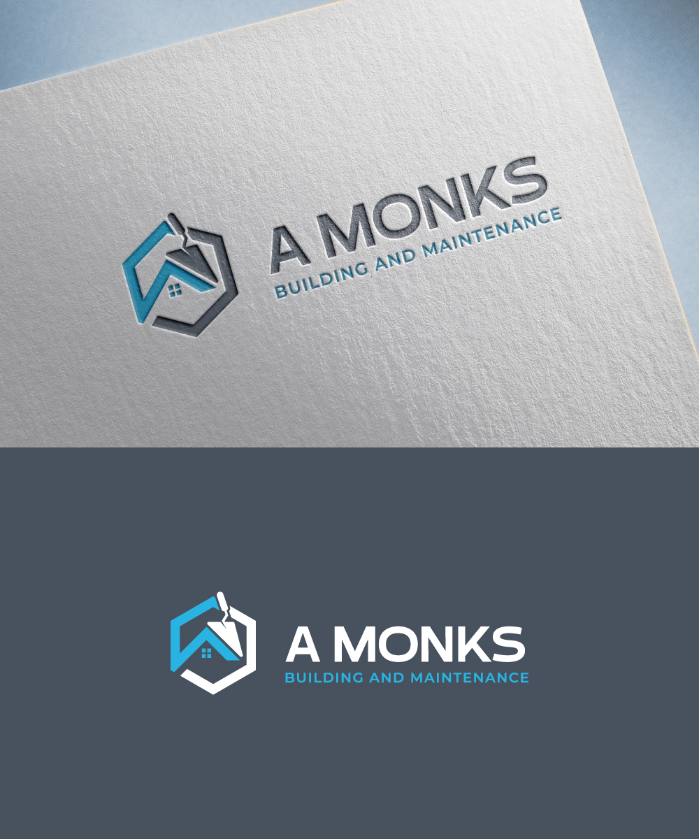 Logo Design by lionx for A Monks Building and Maintenance  | Design #28972592