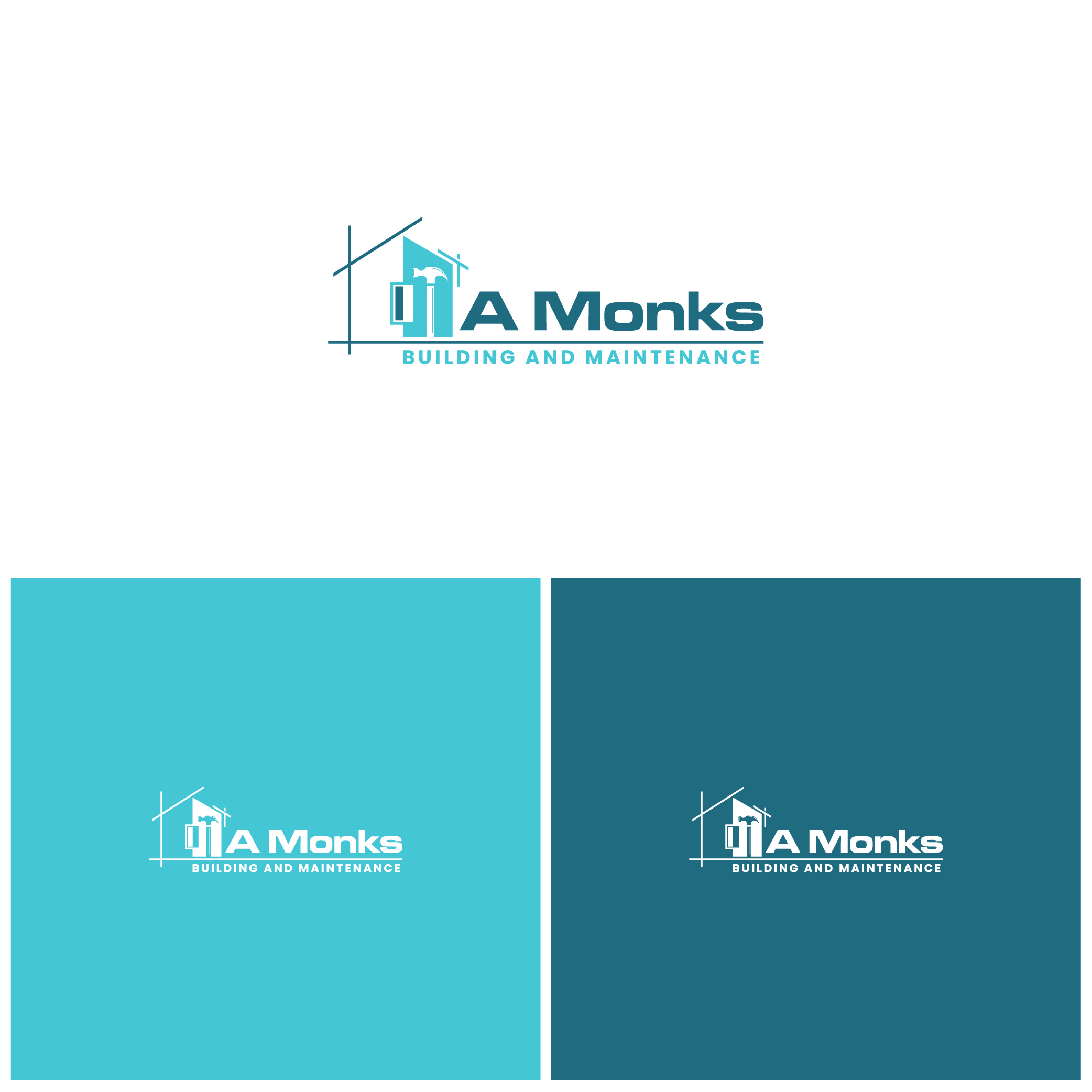 Logo Design by 3Guys for A Monks Building and Maintenance  | Design #28976254
