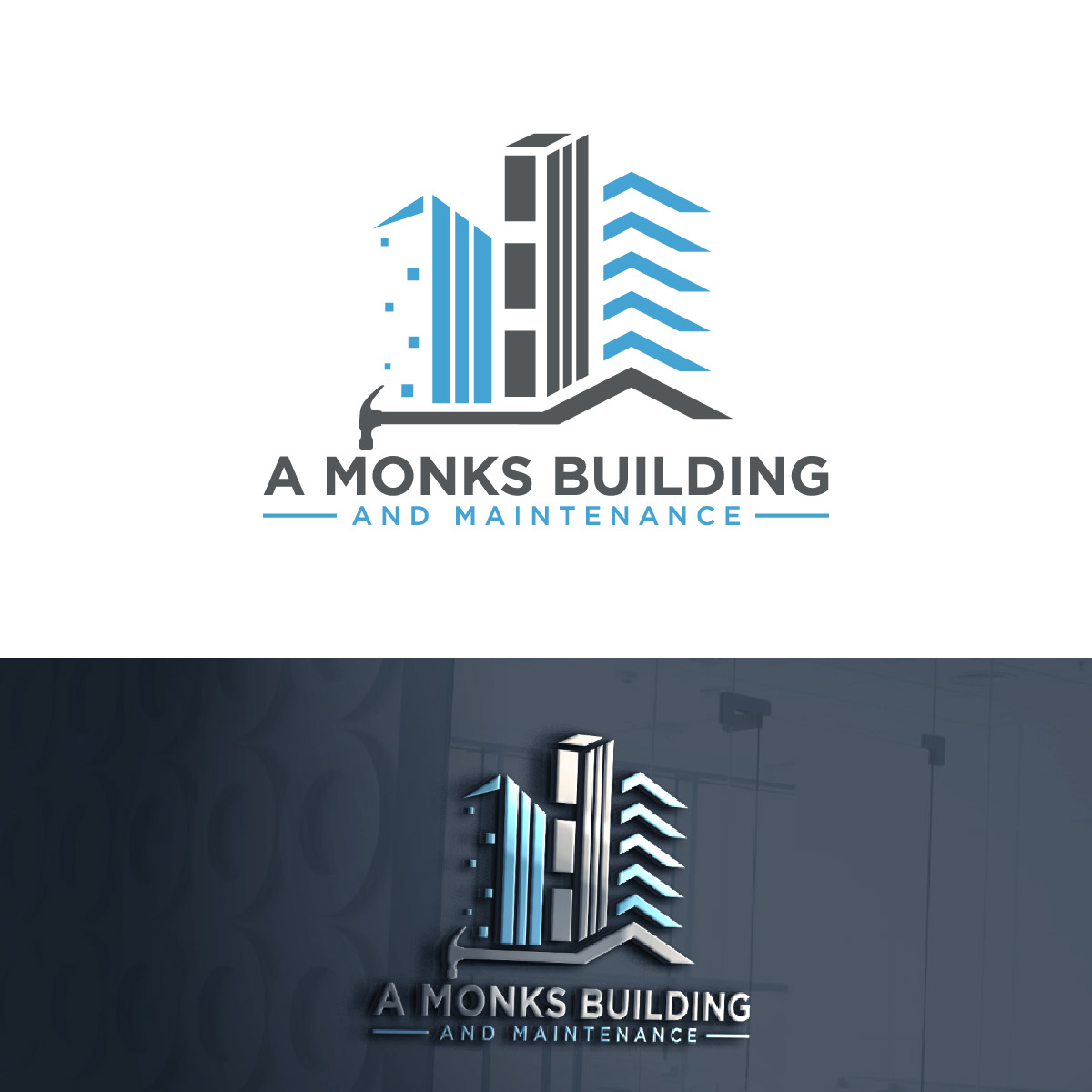 Logo Design by fly  design for A Monks Building and Maintenance  | Design #28976905