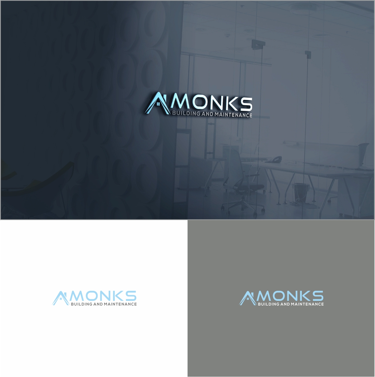 Logo Design by Dave Paresh for A Monks Building and Maintenance  | Design #28977285