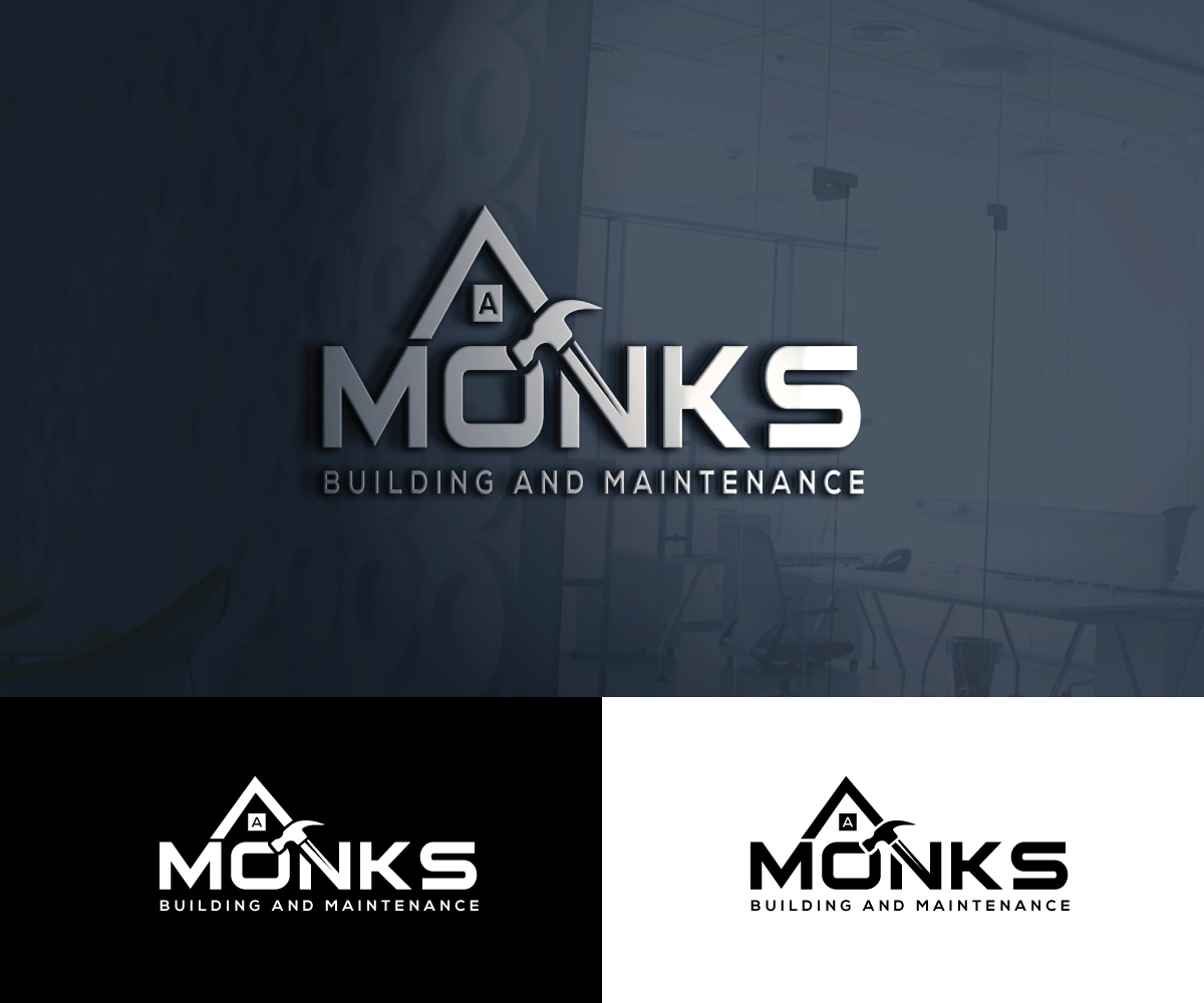 Logo-Design von step forward 2 für A Monks Building and Maintenance  | Design #28973180