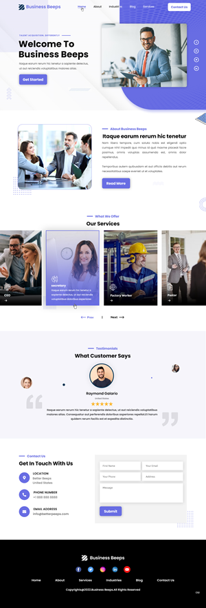 Web Design by pb for this project | Design: #28977060