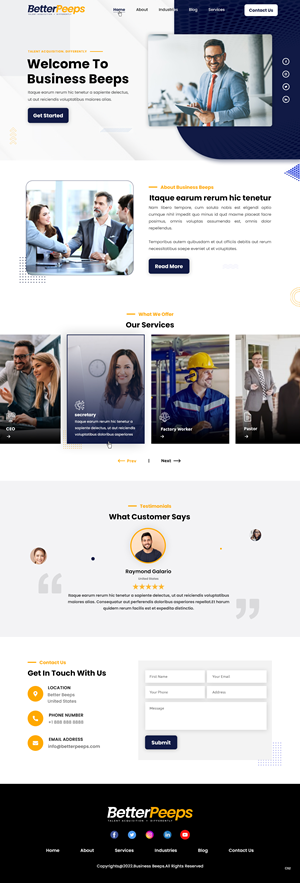 Web Design by pb for this project | Design: #28983439