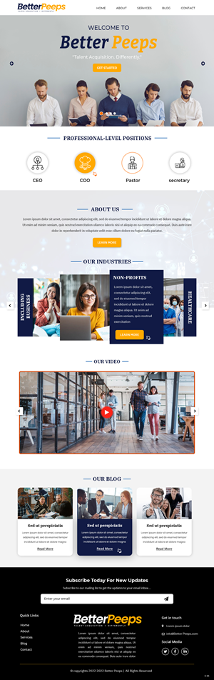 Need Stunning Website for Talent Acquisition (Recruiting) Agency | Web Design by pb