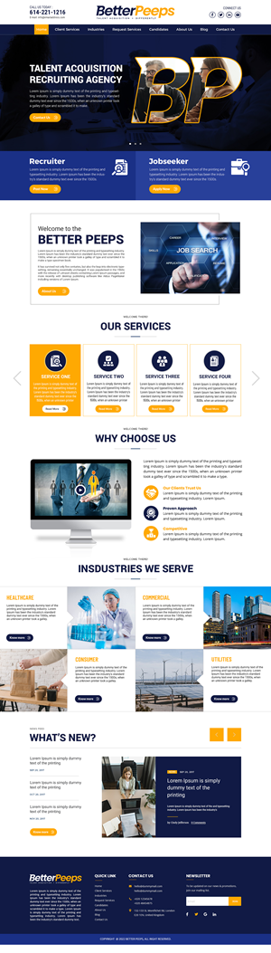 Need Stunning Website for Talent Acquisition (Recruiting) Agency | Web-Design von SAI DESIGNS