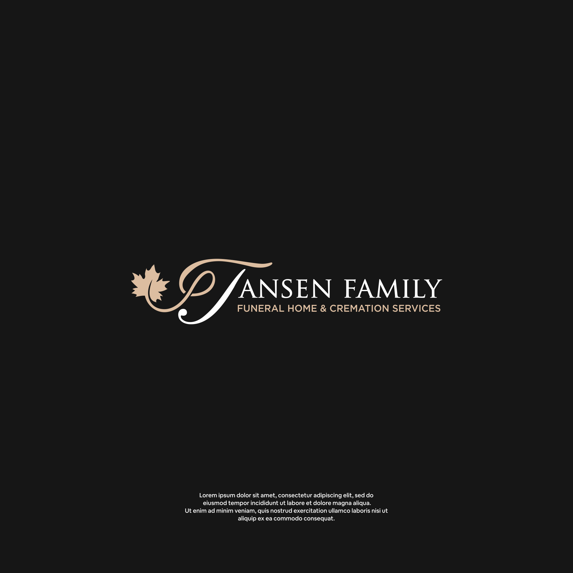 Logo Design by DesignFirst for Jansen Family Funeral Home | Design #28979108