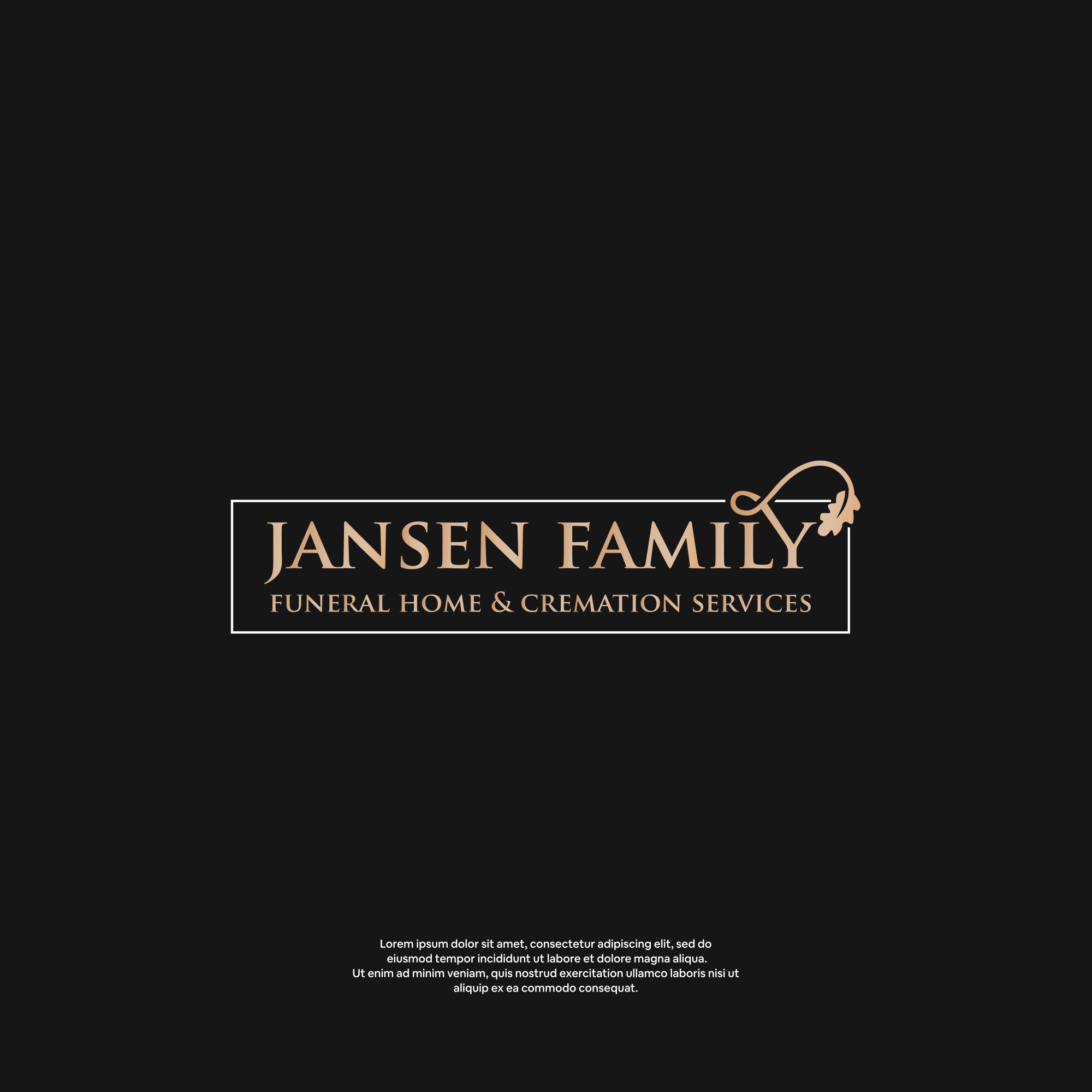 Logo Design by DesignFirst for Jansen Family Funeral Home | Design #28979109