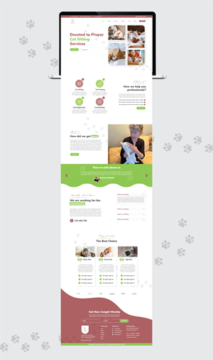 Web Design by 3Guys for SweetBeansCatSitting | Design: #28994705