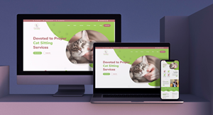 Web Design by 3Guys for SweetBeansCatSitting | Design: #28994706