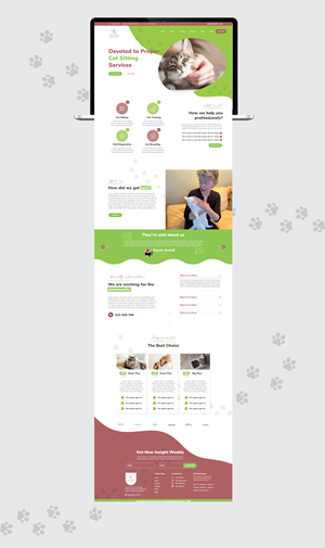 Web Design by 3Guys for SweetBeansCatSitting | Design: #28994707