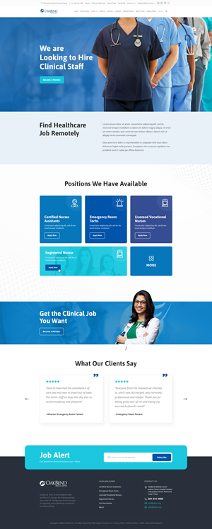Landing Page Design by Bhavik P. for OakBend Medical Center | Design: #28989289