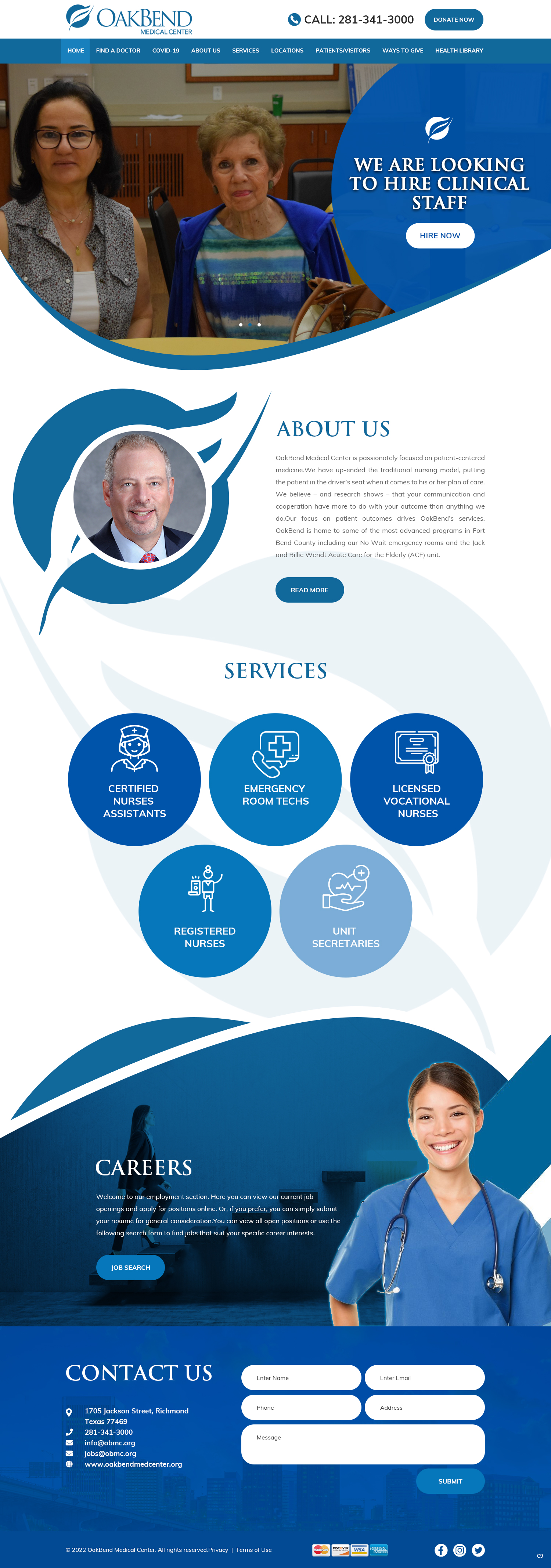 Landing Page Design by pb for OakBend Medical Center | Design #28989569