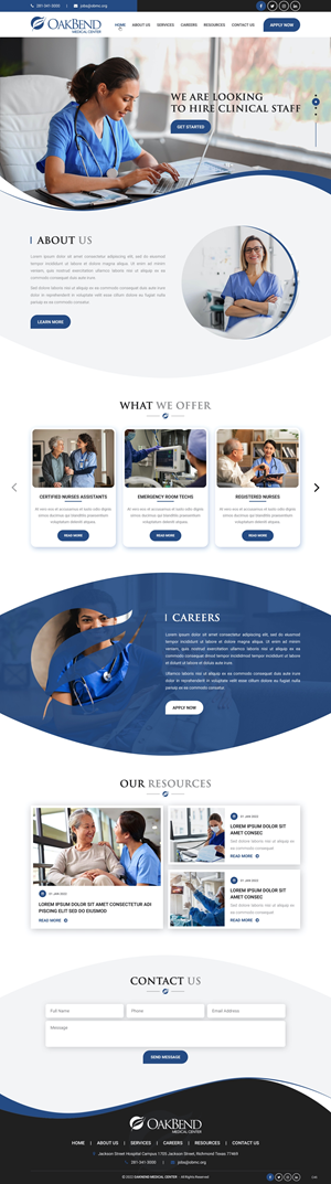 Diseño de Página de Aterrizaje por pb para OakBend Medical Center | Diseño: #28989576