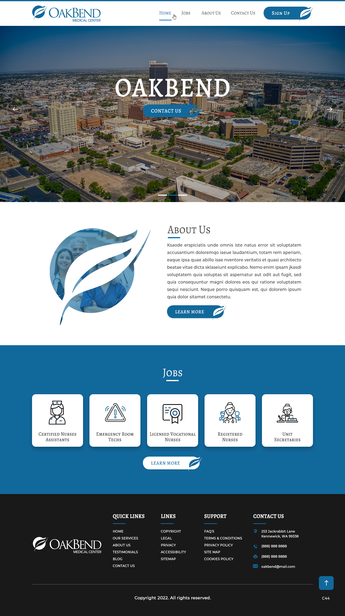Landing Page Design by pb for OakBend Medical Center | Design #28989579