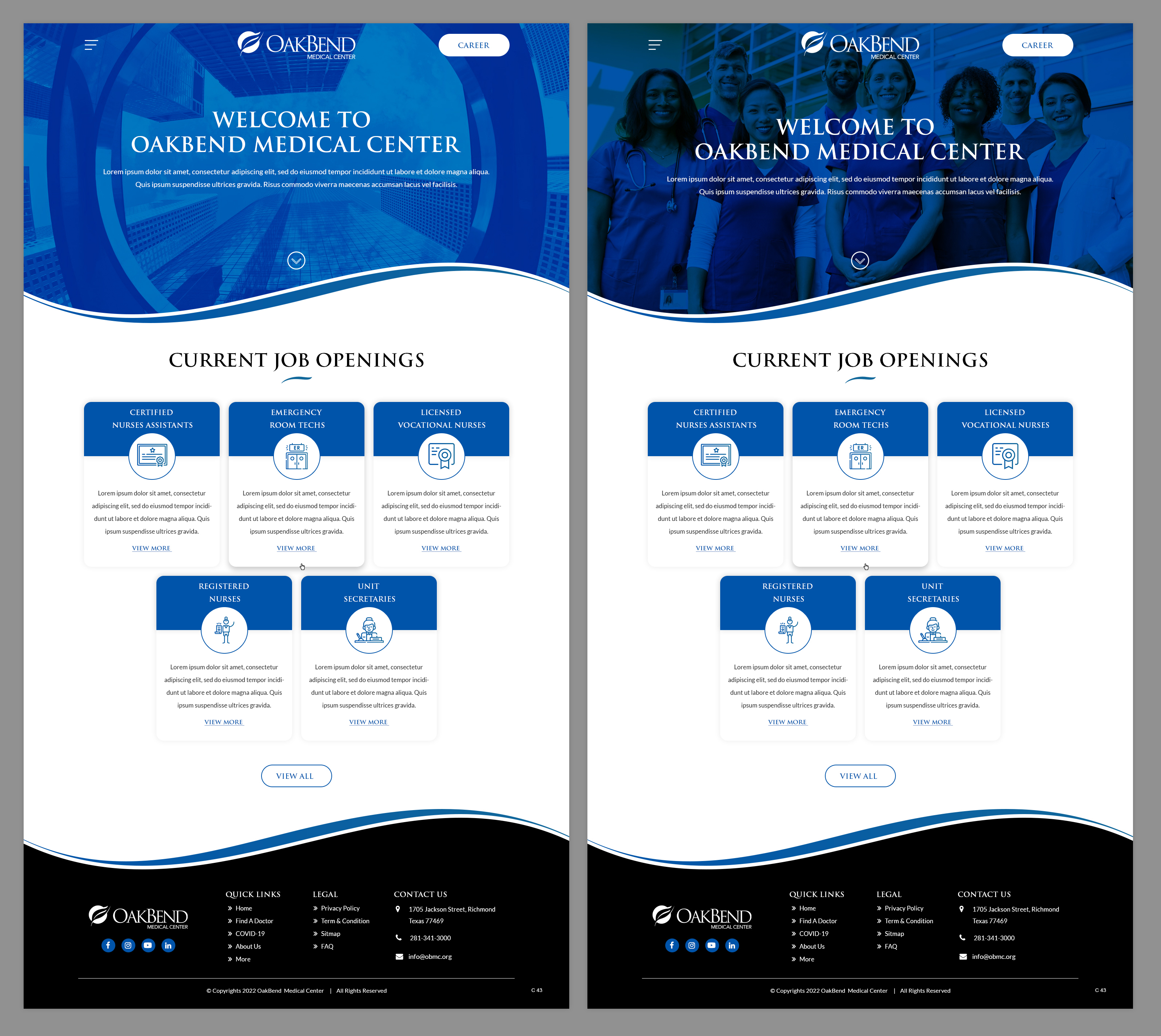 Landing Page Design by pb for OakBend Medical Center | Design #28989580