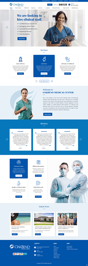 Diseño de Página de Aterrizaje por pb para OakBend Medical Center | Diseño: #28989584